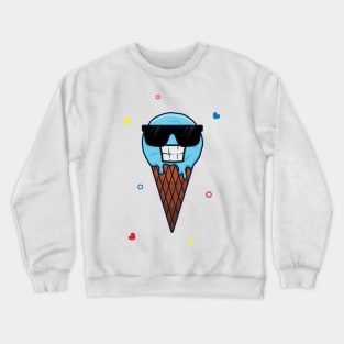 Cool ice cream emote Crewneck Sweatshirt